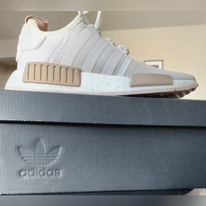 Adidas NMD sneakers. Cream/white.